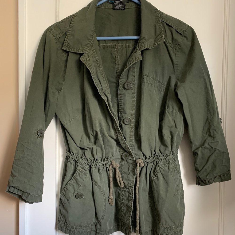 Army green jacket
